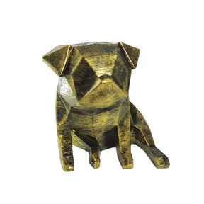 Pug Decoração Low Poly