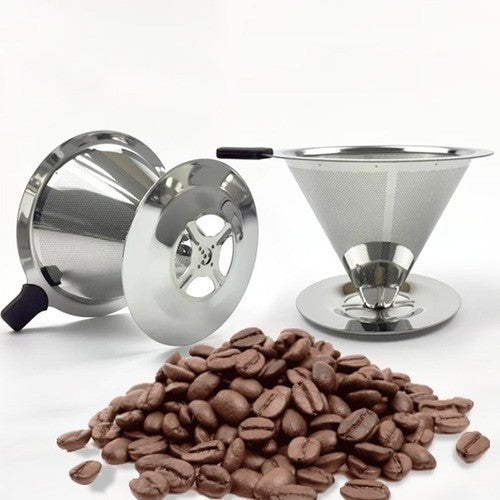 Coador de Café Pour Over em Aço Inox