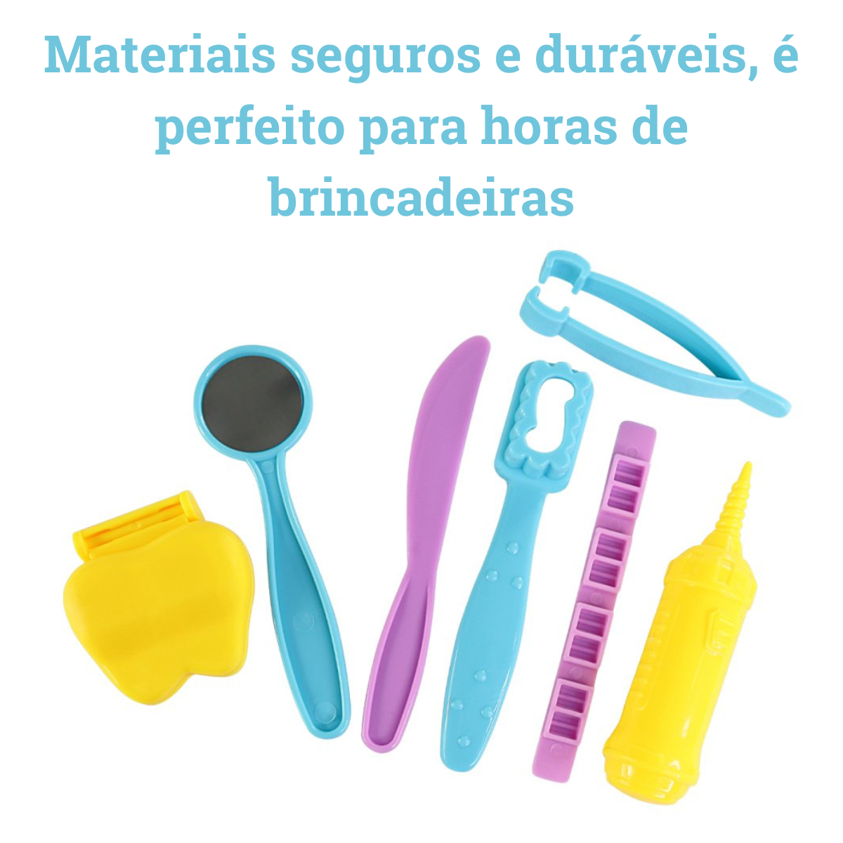 Kit Massinha Dentista com 14 Peças