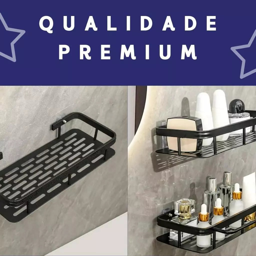 Suporte de Shampoo Prateleiras de Banheiro Sem Furo - Mazzal