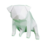 Pug Decoração Low Poly