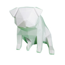 Pug Decoração Low Poly